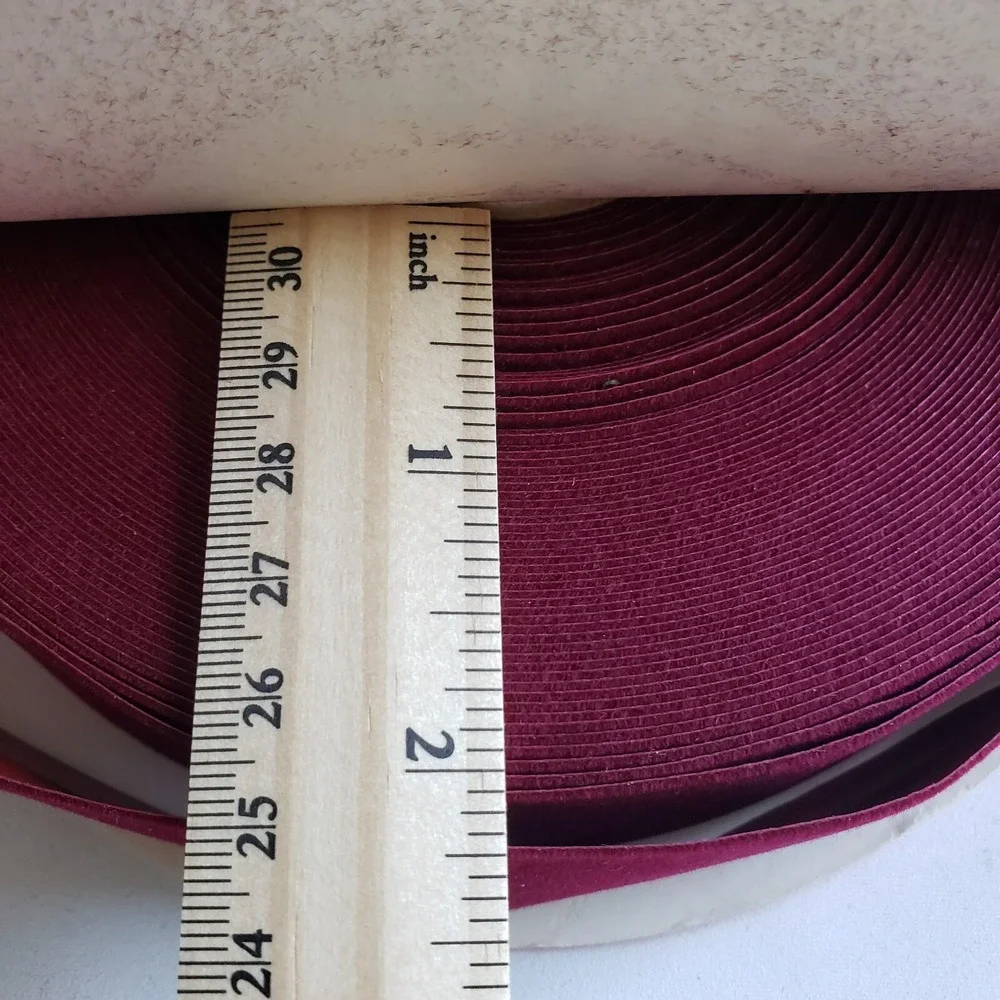 Vel-Touch Vintage Velvet Ribbon Spools Red Burgundy Wine 1 1/4